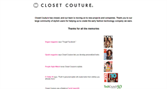 Desktop Screenshot of closetcouture.com